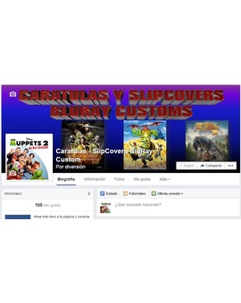 Nueva pagina en FB para subir caratulas Custom Bluray