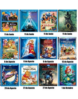 Blurays Anunciados a Distribuir por Disney en lo que Resta de este Año