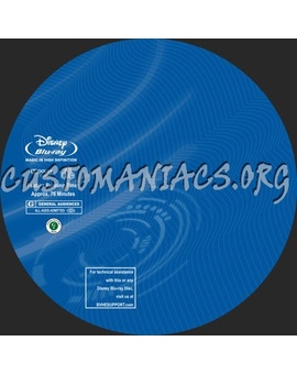 Galleta de bluray label disney