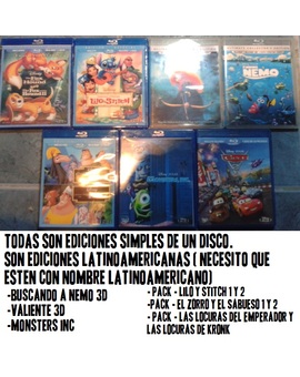 Peticion de Slipcovers para Blurays Disney Latinoamericanos
