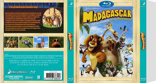 Slipcover Madagascar bluray