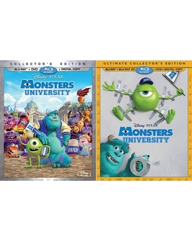 Nuevos covers de el Bluray de Monsters University USA