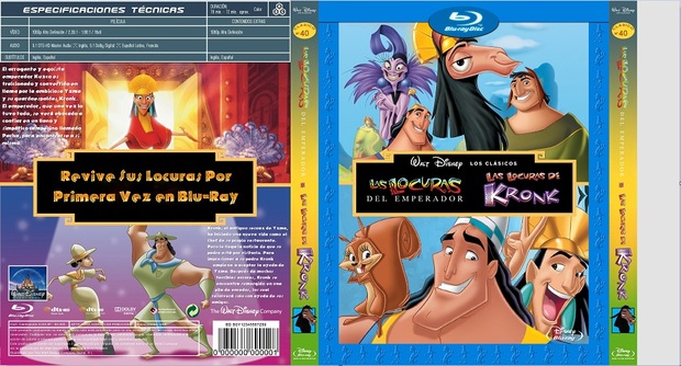 Slipcover las locuras del emperador / las locuras de kronk