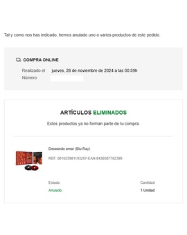 Anulación El Corte Inglés