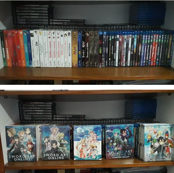 Reordenando la estanteria de anime ¿Qué opcion os gusta más?
