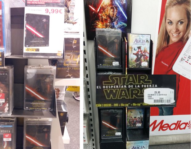 Comparativa precios Stars Wars Steel