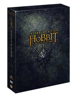 El Hobbit La Batalla de los cinco ejércitos, carátula de la versión extendida [DVD]