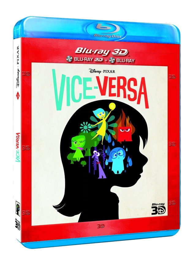 Portada Blu-Ray 3D "Del Revés" [Francia]