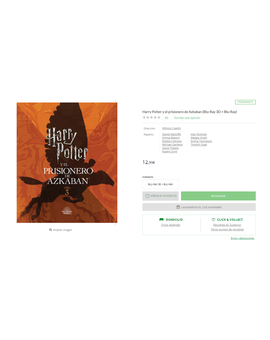 ¿Se trata de un error? ¿Harry Potter 3 en 3D?