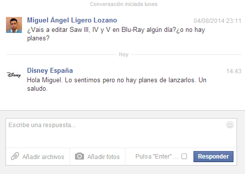 Saw III,IV y V Disney pasa.