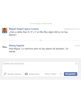 Saw III,IV y V Disney pasa.