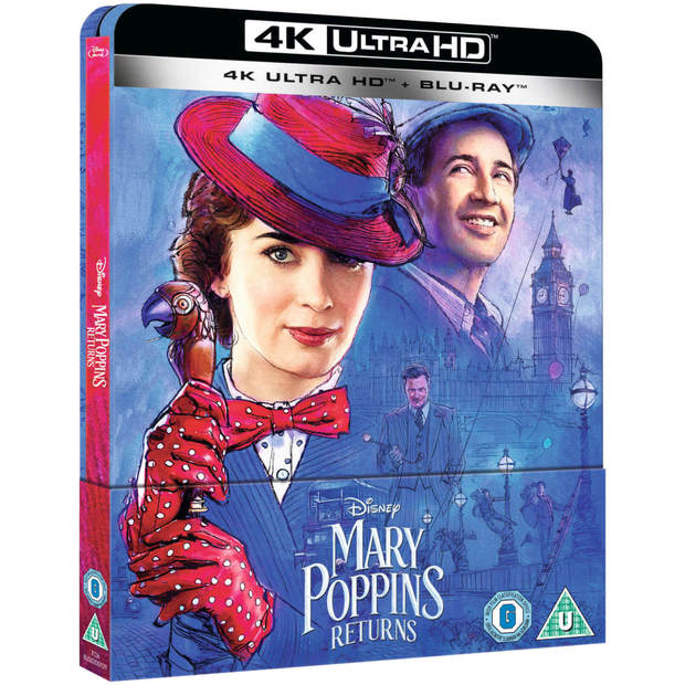 Steelbook 4K Mary Poppins a 15,49 euros en zavvi y 12% extra