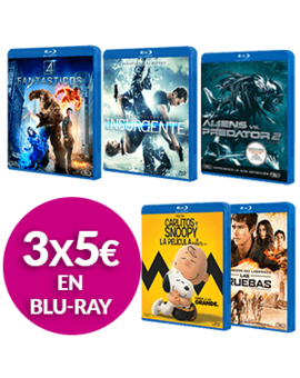 Nueva promo en GAME: 3 Blu-ray x 5 euros.