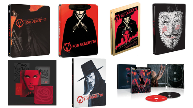 Steelbooks "V For Vendetta" editados hasta la fecha