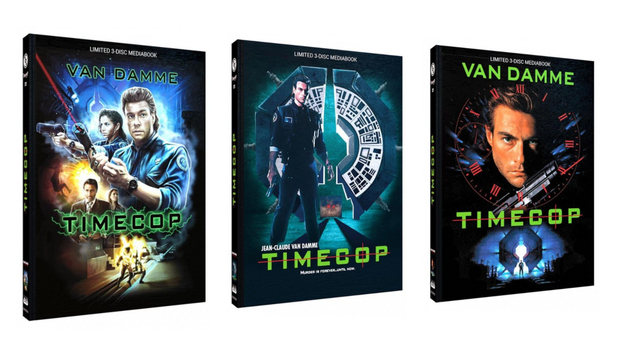 3 ediciones Mediabook de "Timecop" (1994).