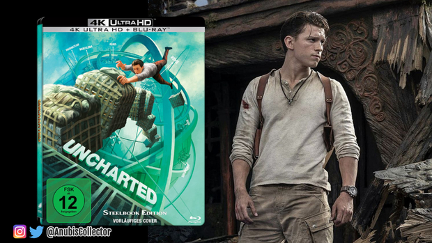 Diseño del steelbook (4K + BD) para "Uncharted".