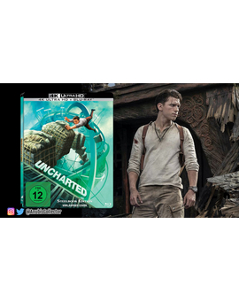 Diseño del steelbook (4K + BD) para "Uncharted".