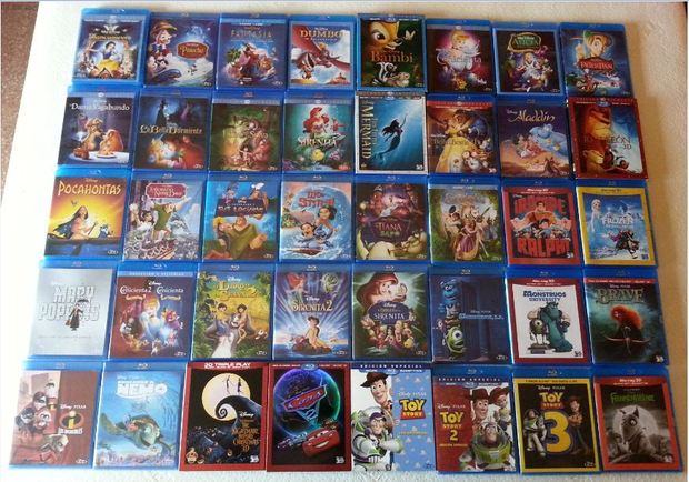 Mi colección Disney Bluray actualizada =)