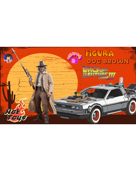 FIGURAS DE PELICULAS DOC EMMETT BROWN HOT TOYS REGRESO AL FUTURO 3