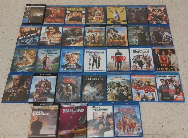 Colección Blu-Ray & 4k Dwayne Johnson 