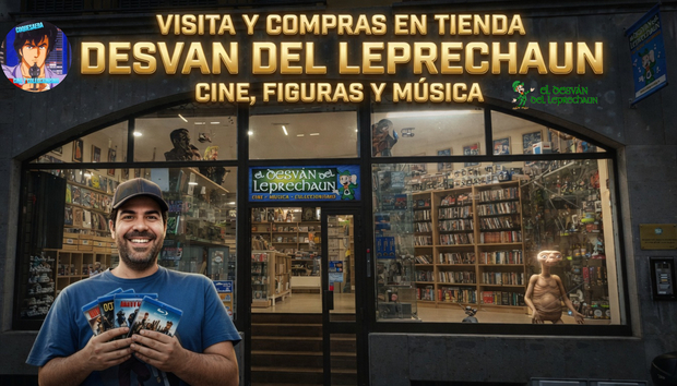 Visita y compras de Películas en la tienda el desván del Leprechun
