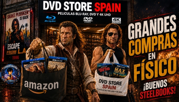 Grandes compras en Físico con steelbooks preciosos en DVD Store y Amazon