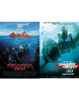 Duelos de Cine:Piraña 3D - Tiburon 3D La Presa