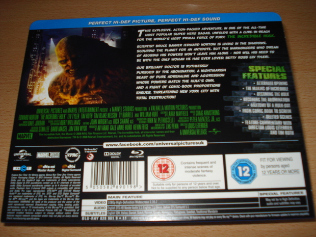 THE INCREDIBLE HULK (STEELBOOK UK)