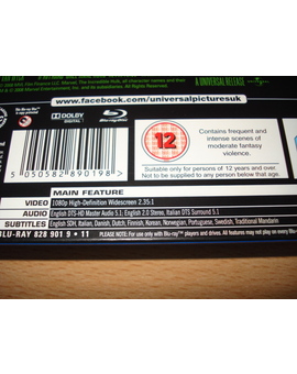 THE INCREDIBLE HULK (STEELBOOK UK)