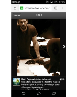 Ryan Reynolds adelanta la primera version del traje de Masacre ( Deadpool )  para la película 