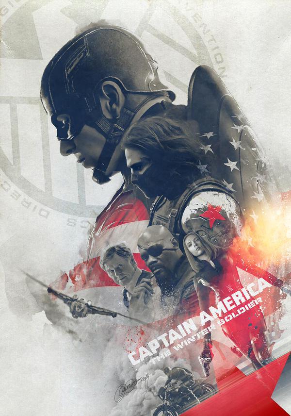Captain America: The winter soldier ( Poster by Laura Racero )