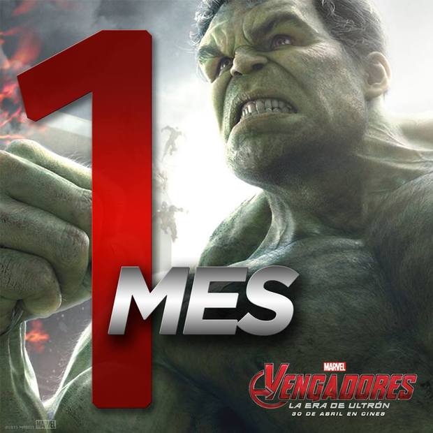 Solo UN mes para el regreso de Los Vengadores . ¿ Qué esperáis de la segunda parte ? 
