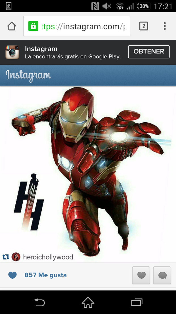 Otro vistazo a la armadura de Iron Man en Civil War 