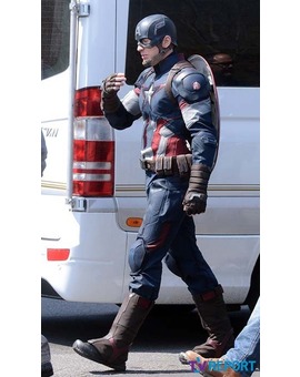 Primer vistazo al nuevo traje del "Capi" en Avengers: Age of Ultron