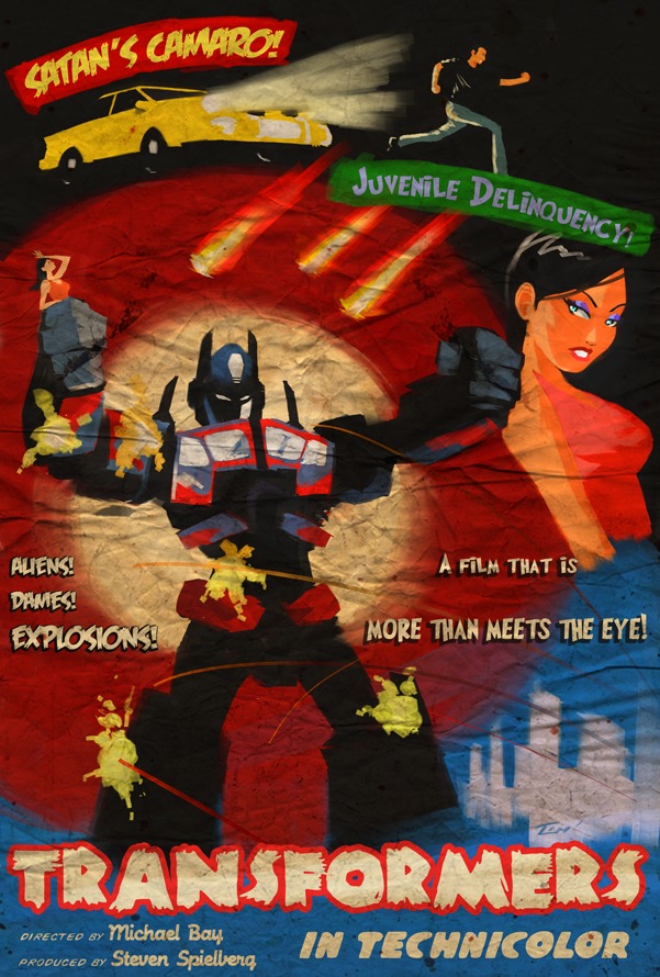 Transformers : Poster retro