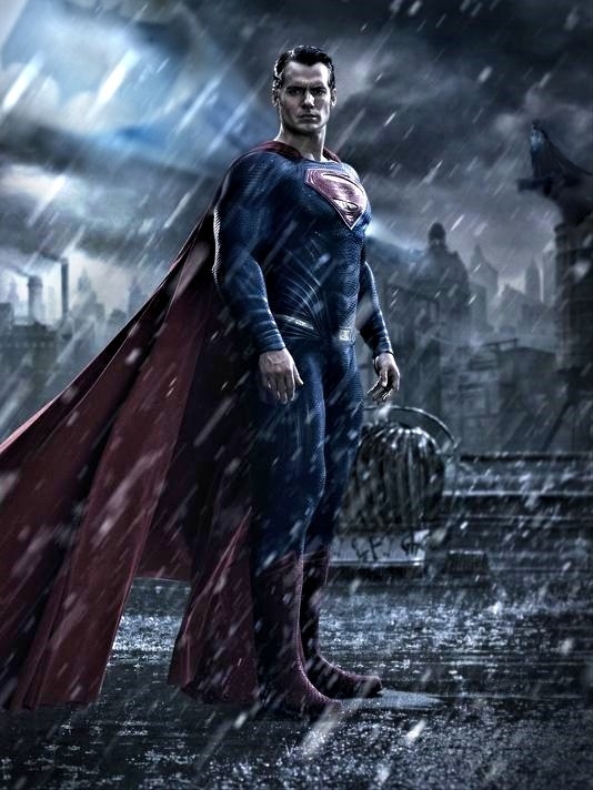 "Batman v Superman : Dawn of Justice " La imagen de Superman modificada un poco.
