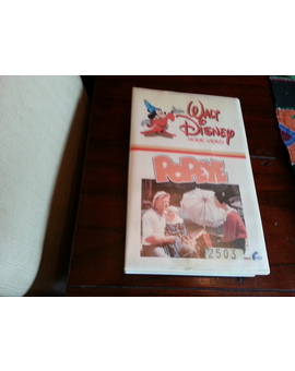 Robin Williams Walt Disney Popeye VHS Antiguo Blanco Años 80 Portada O Carátula 