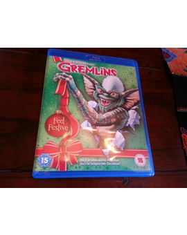 Steven Spielberg Gremlins Edición Festiva Navideña Edición UK Blu-ray Portada O Carátula