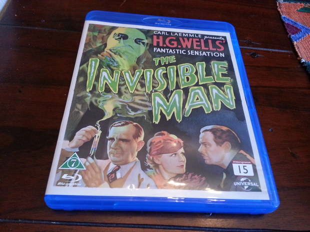 Claude Rains 1933 El Hombre Invisible Edición UK Blu-ray Con Audio Castellano Portada O Carátula