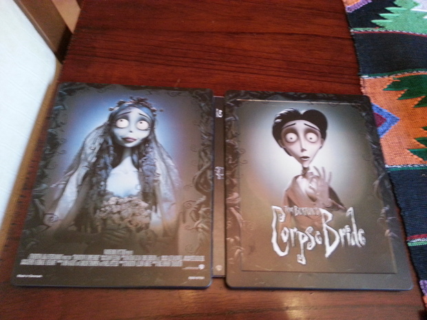 Tim Burton La Novia Cadáver Blu-ray Steelbook Entertainment Store Exclusive Edición UK Portada O Carátula Y Contraportada