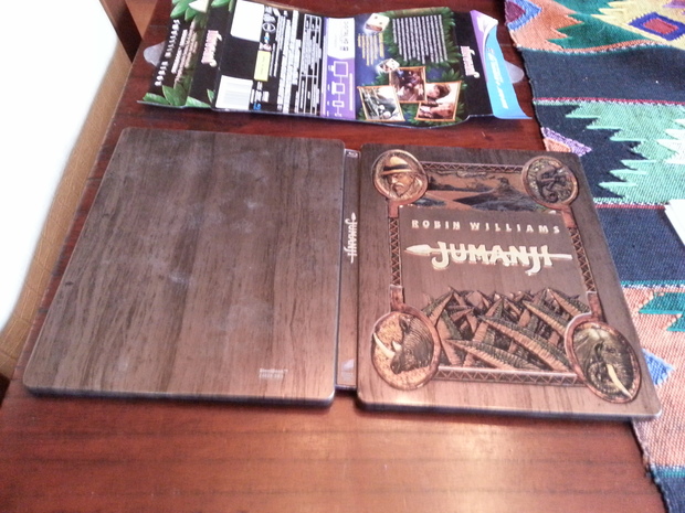 Jumanji SteelBook Blu-ray Edición Exclusiva Y Limitada De Zavvi UK Con Audio Español Carátula O Portada Y Contraportada