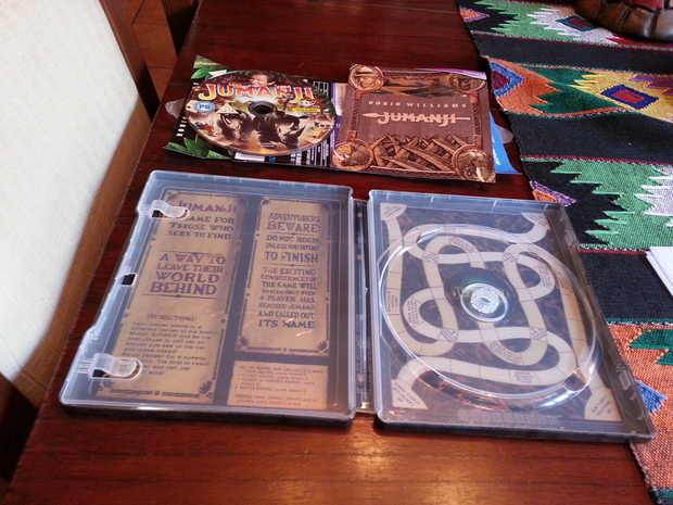 Jumanji SteelBook Blu-ray Edición Exclusiva Y Limitada De Zavvi UK Con Audio Español Interior