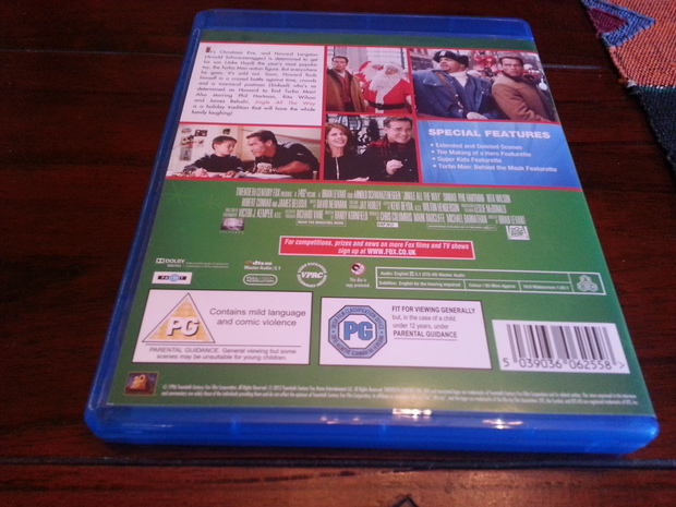 Arnold Schwarzenegger Un Padre En Apuros Blu-ray Edición UK Con Audio Castellano Contraportada