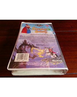 Walt Disney La Bella Durmiente Edición USA Primera Ediciñon En VHS De 1986 Nueva Y Precintada De Fábrica Contraportada