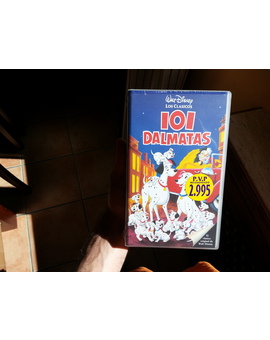 VHS Original, Nuevo Y Precintado De Fábrica Del Año 1995 (Creo Que La Única Edición En VHS) De La Película De 101 Dálmatas De Walt Disney
