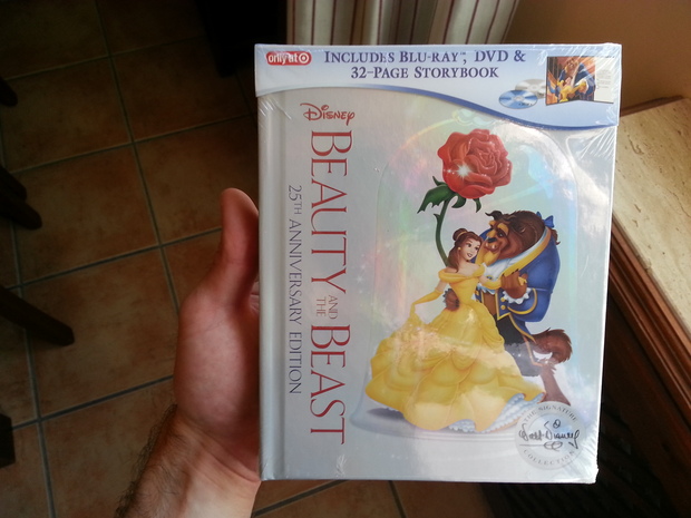 Blu-ray Original, Nuevo Y Precintado De Fábrica Edición Estadounidense Americana Exclusiva The Signature Collection ( la Colección De Firma ) De La Película Animada De Walt Disney De 1991 De La Bella Y La Bestia Edición 25 Aniversario Con Una Carátula Pre