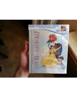 Blu-ray Original, Nuevo Y Precintado De Fábrica Edición Estadounidense Americana Exclusiva The Signature Collection ( la Colección De Firma ) De La Película Animada De Walt Disney De 1991 De La Bella Y La Bestia Edición 25 Aniversario Con Una Carátula Pre