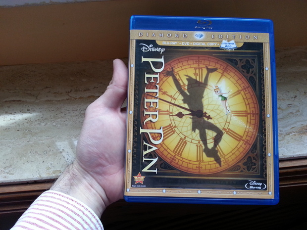 La película de Walt Disney de Peter Pan en Blu-ray Edición Diamante Especial estadounidense americana del año 2013