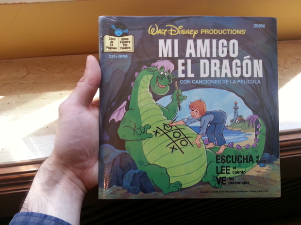 Disco de vinilo EP Nuevo del año 1979 de la película de Walt Disney Mi amigo el dragón