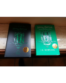Los libros de Harry Potter y la piedra filosofal edición especial de la casa Slytherin tapa dura y de bolsillo Nuevos